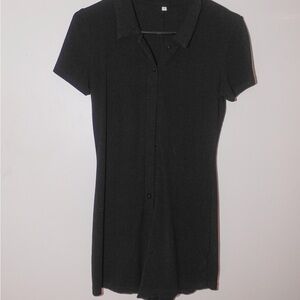 SHEIN Black Short Sleeve Romper